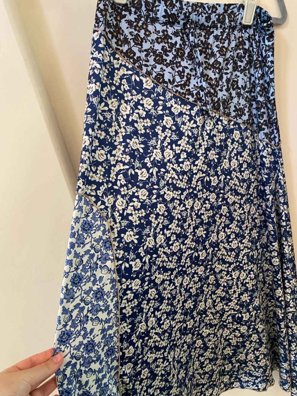 Philosophy Republic Clothing Floral Patchwork Asymmetrical Midi Skirt S/M - Picture 3 of 6